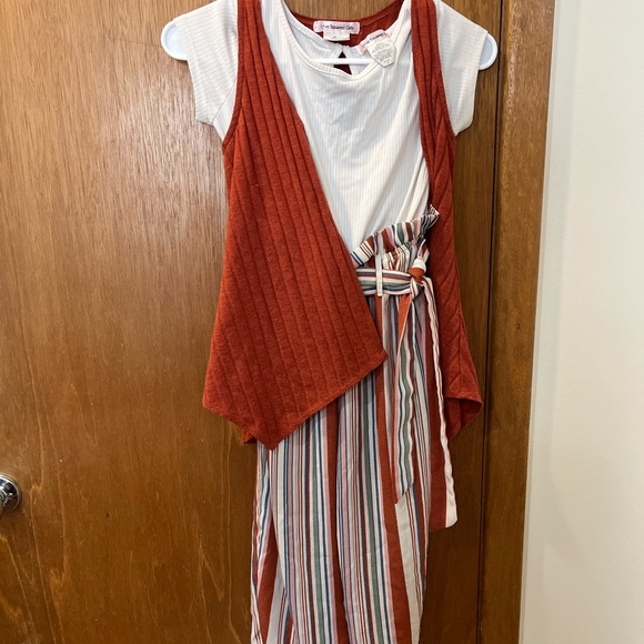 Girls pant romper with vest - Picture 5 of 6